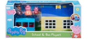 Peppa Pig Playset Escuela Autobus Escolar 6593 Caffaro