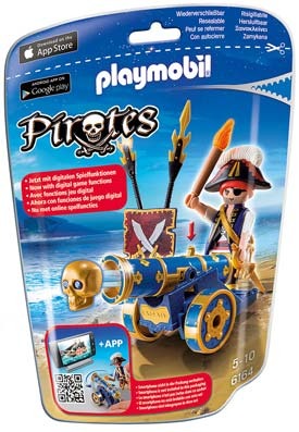 Cañon Azul Interactivo Pirata Playmobil Piratas Intek 6164