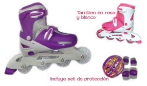 Roller En Linea Ajustable Boton C Set Proteccion Jem 3as4