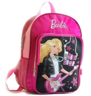 Mochila Barbie Con Frente Rebatible Escolar 16198