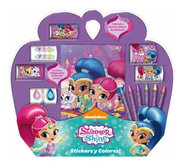 Stickers Y Colores Shimmer & Shine Kreker 1510