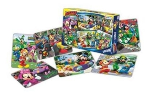 6 Puzzles 12 18 24 30 48p Mickey Roadster Tapimovil 7670