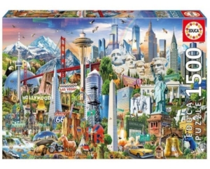 1500 Symbols From North America Puzzles 1500 Pzs Educa 7670