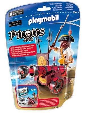 Cañon Rojo Interactivo Pirata Playmobil Piratas Intek 6163