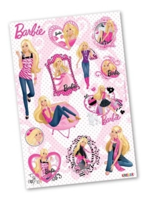 Figura Magnetica Troquel 8 Laminas Color Barbie Kreker 1301