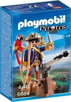 Capitan Pirata Con Cañon Playmobil Piratas Intek 6684