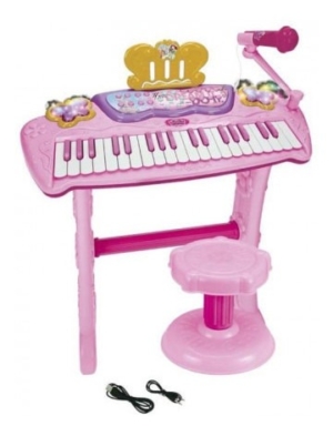 Organo Con Pie Y Banqueta Disney Princesas Nikko 5297