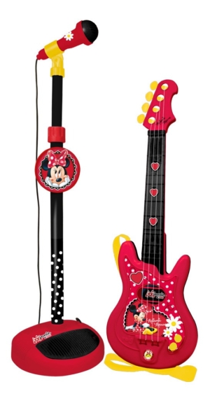 Conjunto Guitarra Y Micro Disney Minnie Nikko 5267