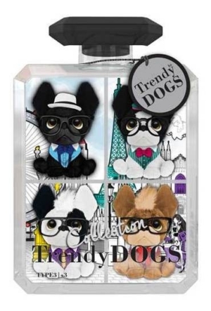 Conjunto X 4 Un Peluches Perfumados Trendy Dogs Intek 6357