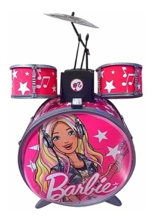 Bateria Rosa Musical Barbie Bb9992 Musicales Faydi 0041