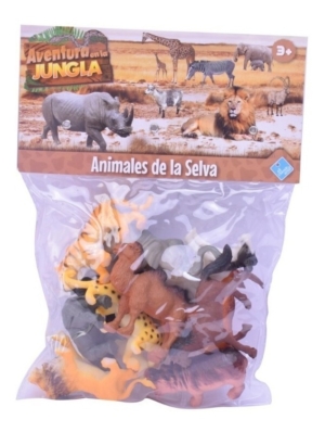 Animales De La Selva X 12 D A Dia De Campo Fibro 7287