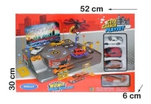 City Garage Play Set 1 Piso 4 Vehiculos Welly Lionels 6010
