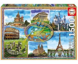 1500 Seven Wonders Of Europe Puzzles 1500 Piezas Educa 7667