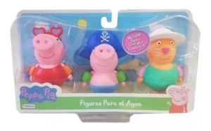 Set 3 Muñecos P Bañ Fig 8 Cm P El Agua Peppa Pig Tapim 6340