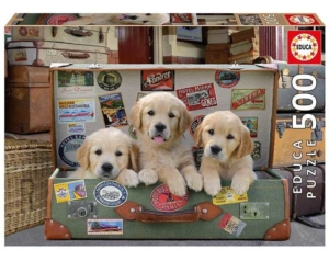 500 Puppies In The Luggage Puzzles 500 Piezas Educa 7645