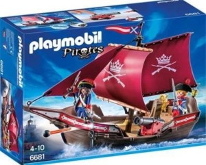 Barco Patrulla De Los Soldados Playmobil Piratas Intek 6681