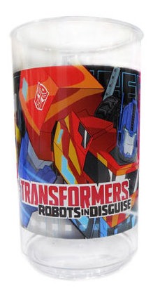 Vaso Acrilico Transformers 2250 Argos Infantil Licencia