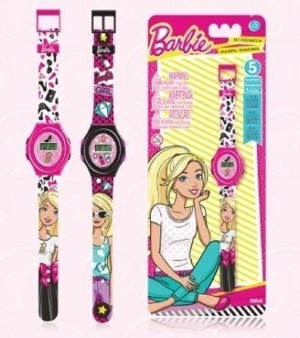 Reloj Digital 5 Funciones Barbie Intek 0194
