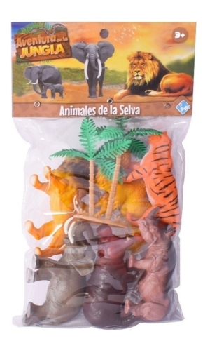 Animales De La Selva X 6 D A Dia De Campo Fibro 7289