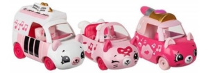 Cutie Cars Die Cast 3 Vehículos Figura Shopkins 6737 Caffaro