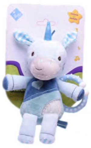 Unicornio Vibrador Nene Descubre Duende Azul Fibro 6774