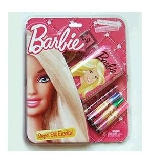 Barbie Set C Marcadores X 4 Barbie Cresko B885