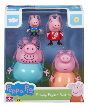 Peppa Pack De Familia Caja S 4 Fig, Peppa Pig Caffaro 6666