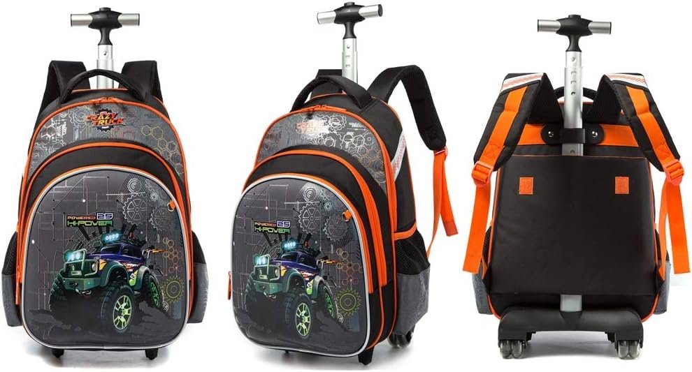 carrito de mochila escolar con repuestos variados