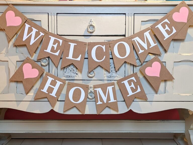 cartel de bienvenida decorativo en casa