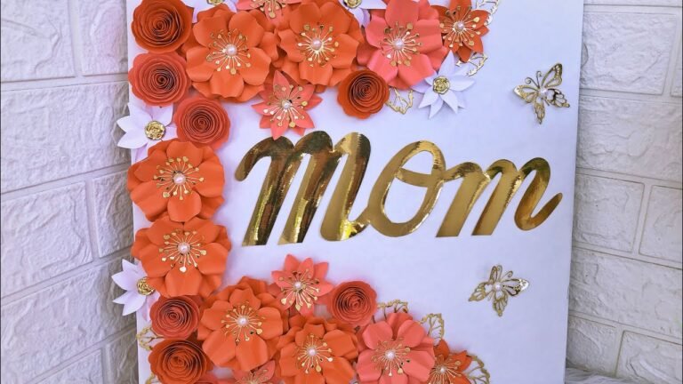 Cómo hacer un bonito cartelito para el Día de la Madre 26 cartelito decorativo para el dia de la madre