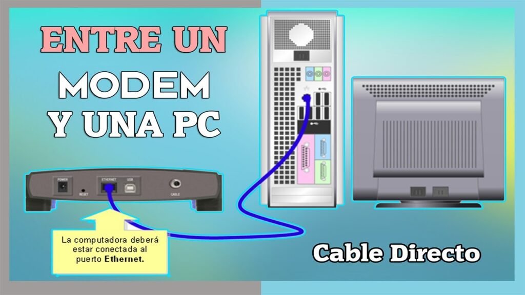 Cómo conectar el cable del módem a la PC correctamente 8 Cómo conectar el cable del módem a la PC correctamente