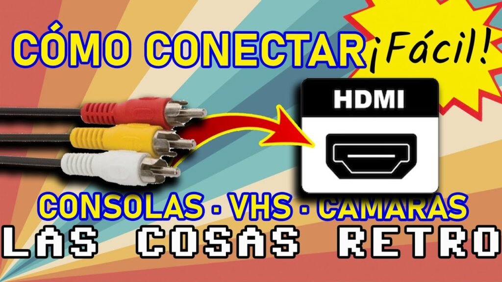 conexion de cables av y hdmi