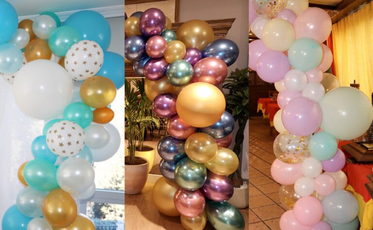 Cómo puedo aprender a decorar con globos en un curso 4 decoracion de fiesta con globos coloridos