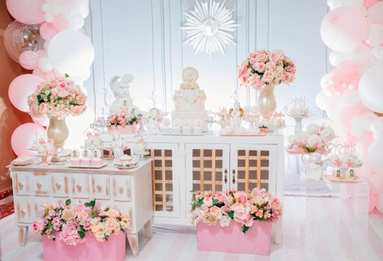 Qué ideas creativas son las mejores para la decoración de un bautismo de nena 21 decoracion encantadora para bautismo de nina