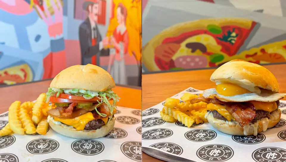 Qué opciones y promociones ofrece Boom Pizza & Burger en su menú