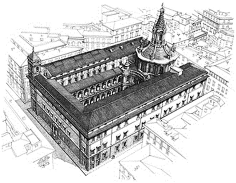 Qué importancia tiene Sant Ivo alla Sapienza en la arquitectura romana 11 detalle arquitectonico de sant ivo alla sapienza