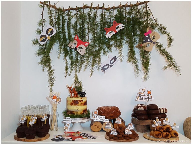 Cómo decorar una fiesta de cumpleaños con tema de animales del bosque 24 fiesta de cumpleanos con decoracion de bosque