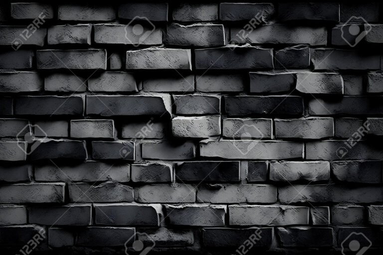 fondo de ladrillos negros texturizado