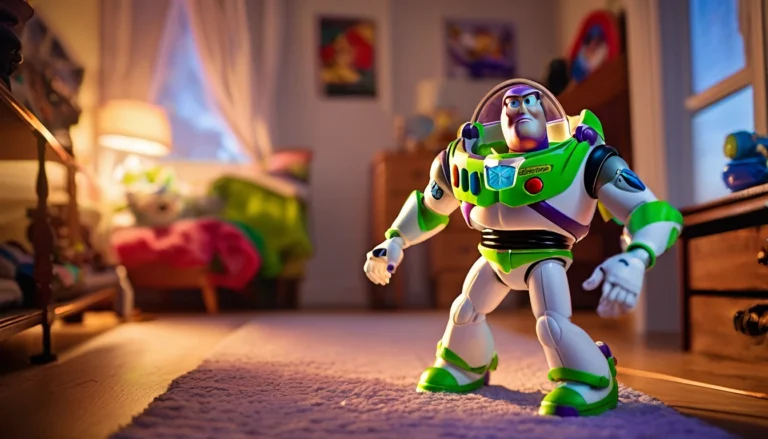 Dónde puedo encontrar el juguete original de Buzz Lightyear 10 juguete buzz lightyear en fondo colorido