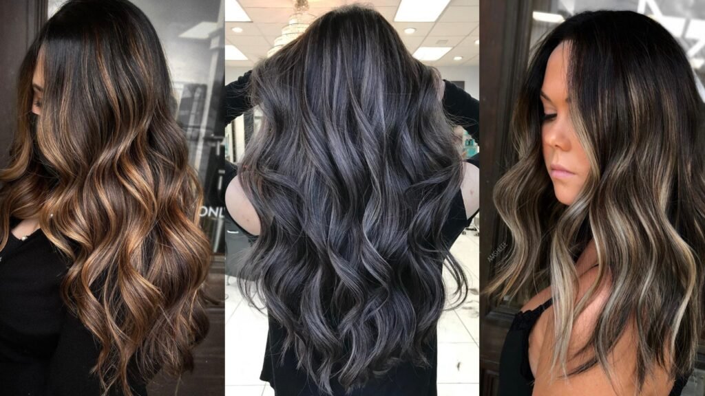 Cómo lucen las mechas de colores en pelo negro Ideas y tips