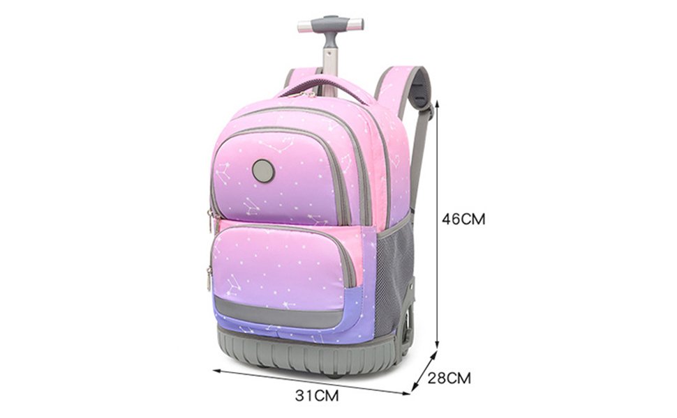 Qué características tiene la mochila con carrito para nena de Footy