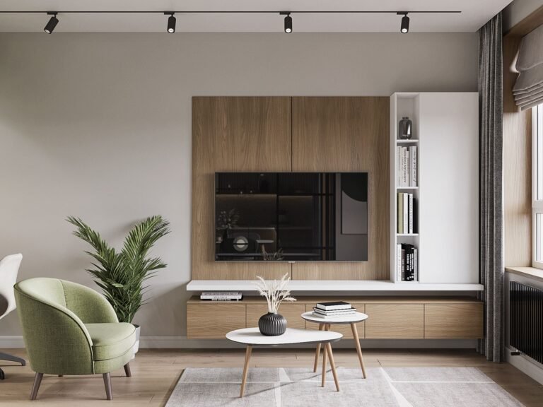 Cómo elegir los mejores muebles de pared para TV en tu living 2 muebles de tv modernos en un living elegante