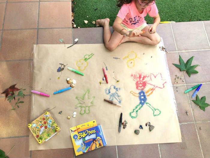 Qué actividades de land art son ideales para hacer con niños