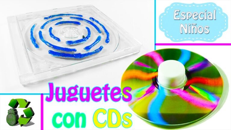 Cómo hacer divertidas manualidades con CDs para niños 16 ninos creando manualidades con cds reciclados