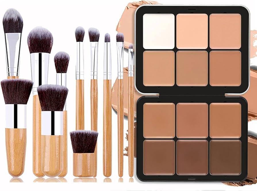 paleta de correctores en tonos variados