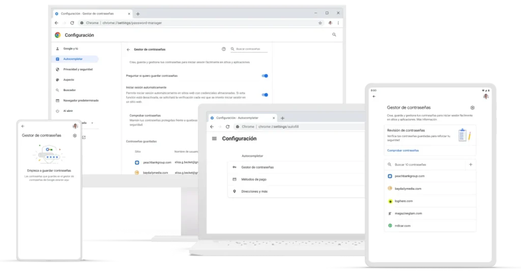 Cómo puedo ver y gestionar mis contraseñas guardadas en Google