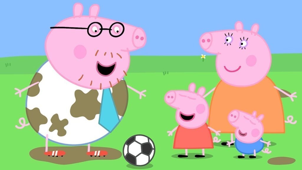 Qué rol tiene Papa Cerdito en la serie Peppa Pig