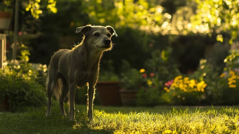 Cómo hacer un cartel de "Cuidado con el perro" efectivo y atractivo 13 perro alerta en un jardin acogedor