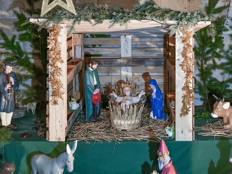 pesebre navideno hecho a mano