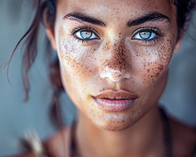 retrato de mujer con mirada intensa